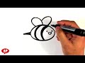 How to Draw a Bee - Cute - Easy Pictures to Draw How to Draw a Bee - Cute - Easy Pictures to Draw