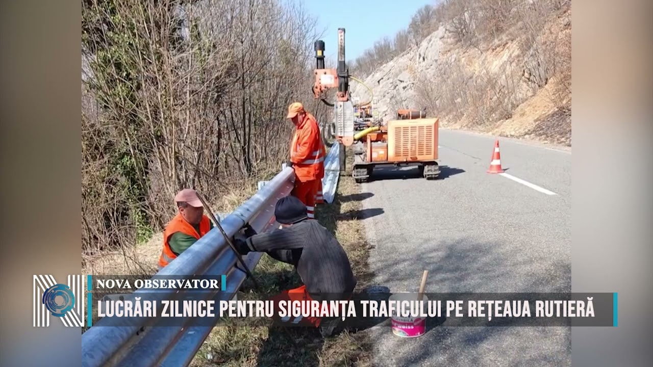 Lucrări zilnice pentru siguranța traficului pe rețeaua rutieră