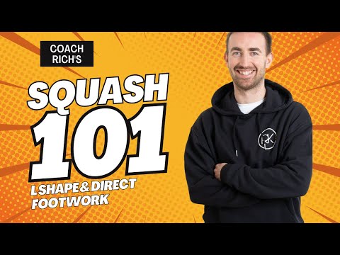 SQUASH BASICS | L shape & direct footwork patterns demonstrated in the front court (part 3)