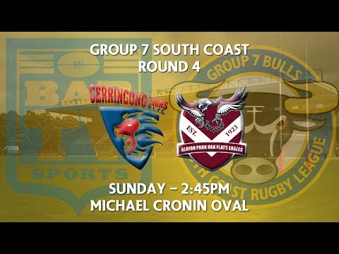 2018 Group 7 RL 1st Grade Round 4 - Gerringong Lions v Albion Park-Oak Flats Eagles