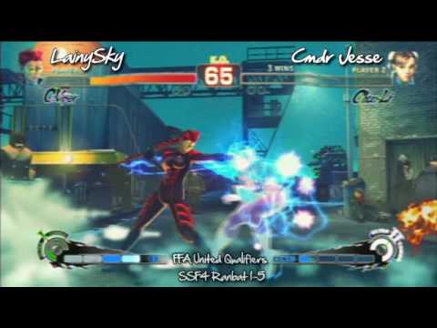 Team FFA United Qualifiers SSF4 Ranbat 1-5  M13 LainySky(C Viper) vs Cmdr Jesse(Chun Li)
