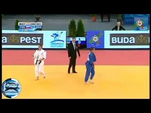 European Judo Championship Budapest 2013 -70kg MATIC Barbara (CRO) - POGACNIK Anka (SLO)