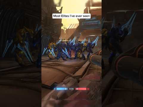 Most Elites I’ve ever seen in Halo #gaming #halo #haloinfinite #forge