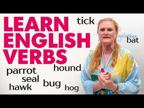 在英語中使用動物作為動詞！"鸚鵡"、"犛牛"、"豬"...... (Use Animals as VERBS in English! “to parrot”, “to yak”, “to hog”...)