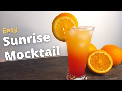 Easy Sunrise Mocktail! | Pineapple Mocktail Recipe