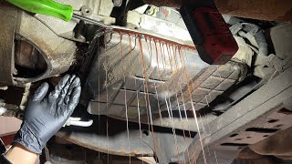 2018 RAM 2500 6.7L Transmission Oil Pan Replacement Filter Change Fluid Fill