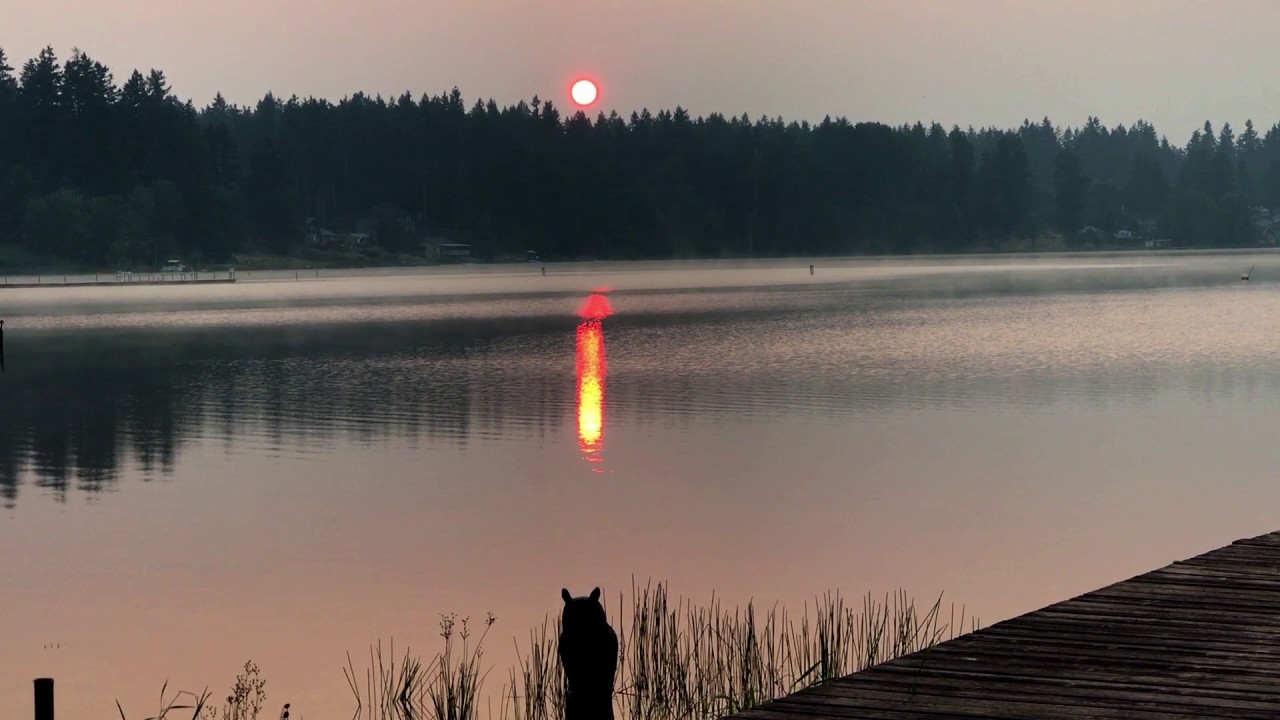 Smoke from Wildfires Creates Dramatic Sunrise