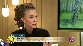 Mariette om att komma ut - Nyhetsmorgon (TV4)