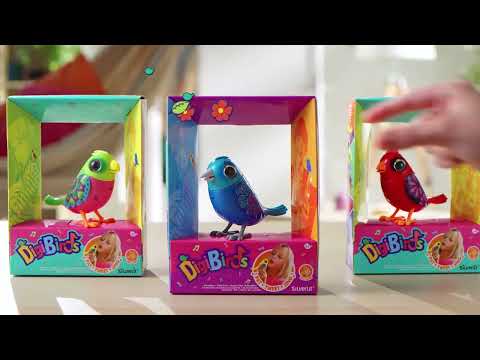 Интерактивная птичка DigiBirds II Какаду 50 мелодий, клипса (88601)