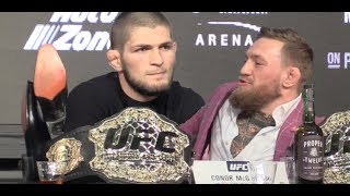 Khabib Nurmagomedov Smacks Down Journalist After Muslim Salutation  (UFC 229)