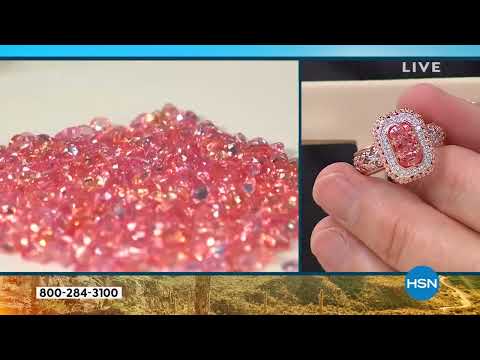 Gems by Michael Padparadscha and White Zircon Octagonal ...