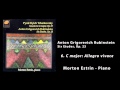 Morton Estrin, Piano - Anton Rubinstein Six Etudes, Op. 23 - 02 C major: Allegro vivace