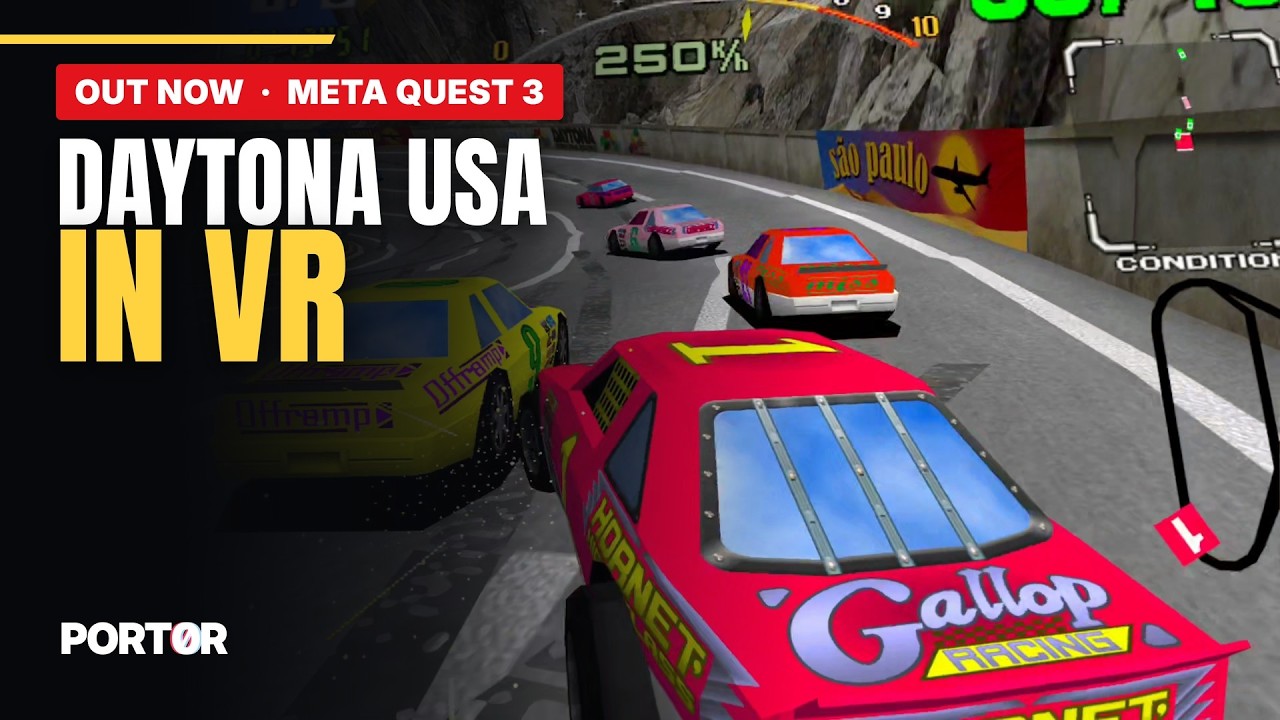 Port0r Daytona USA VR on Meta Quest