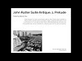 John Rutter Suite Antique, 1  Prelude  Sharon Xia