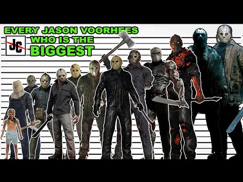 EVERY JASON VOORHEES - Friday the 13th (1980-2023) | Size Comparison