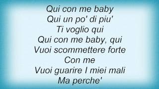 Tina Arena - Ti Voglio Qui Lyrics