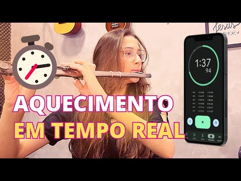 AQUECIMENTO REAL SEM INTERRUPÇÃO para fazer no começo da rotina de estudos | FLAUTA TRANSVERSA