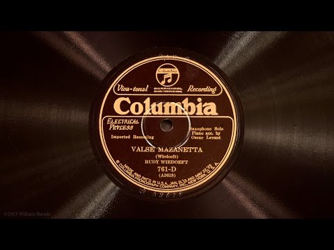 Valse Mazanetta • Rudy Wiedoeft (Victrola Credenza)