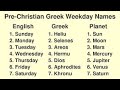 The Days Of The Week Were Named By The Ancient Romans Not By God