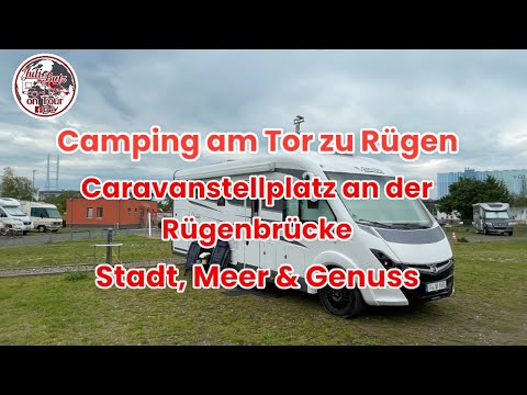 Stralsund Gate to Rügen, caravan site at the Rügen Bridge, pitch presentation #camping