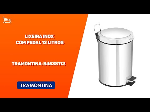 Lixeira Inox Brasil com Pedal 20 Litros - Video