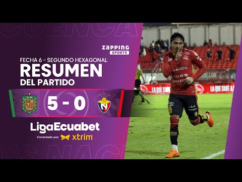 Deportivo Cuenca 5 - 0 El Nacional / Fecha 6 - Segundo Hexagonal  / Liga Ecuabet conectada por Xtrim
