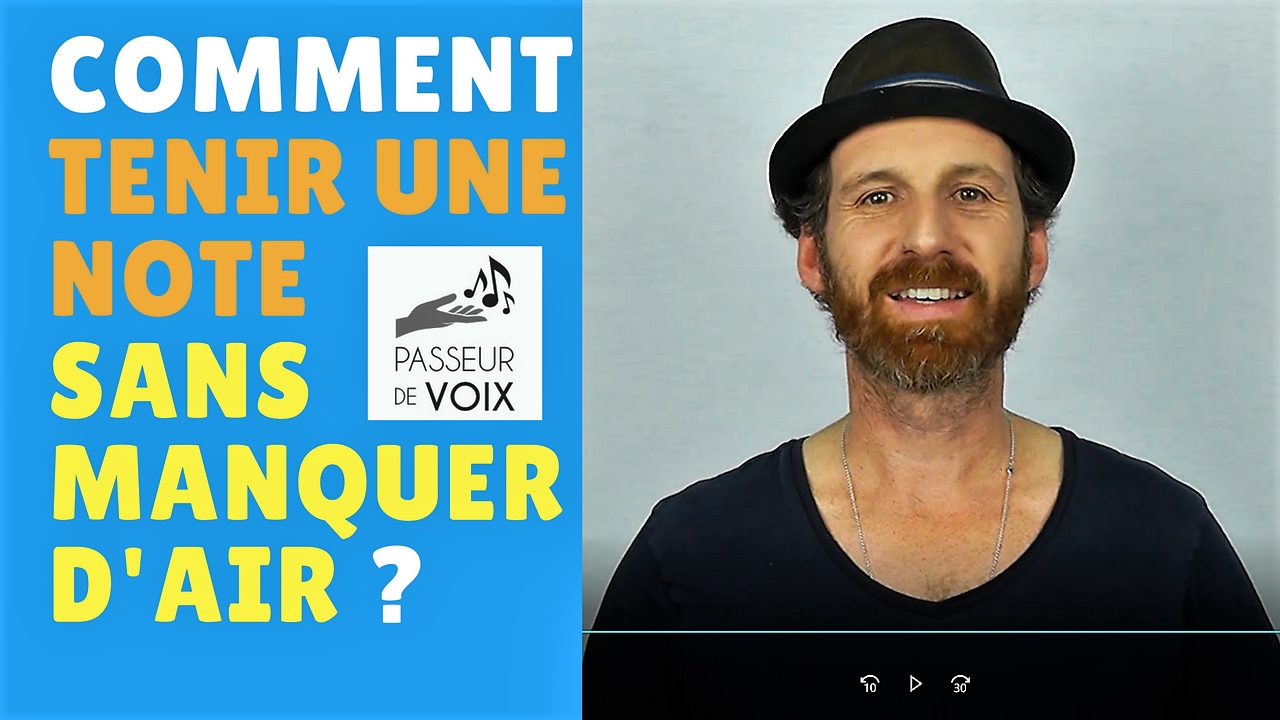 Comment chanter et tenir une note sans manquer d'air