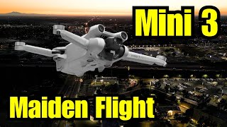 Mavic Mini 3 Pro & DJI RC PRO - Maiden Flight (Low Light)