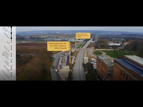 Tram T13 : Les travaux vus du ciel - épisode 4