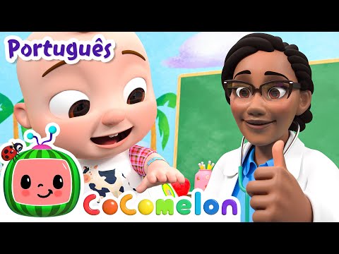 Capa de É Bom ir ao Médico | Cocomelon em Português | Desenhos Animados e Músicas Infantis