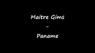 Maitre Gims - Paname (Paroles/Lyrics)