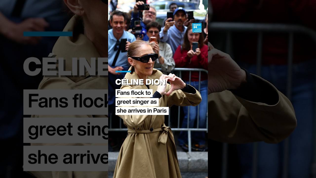 🎤 Céline #Dion: Fan flock to greet singer as she arrives in #Paris • FRANCE 24 English