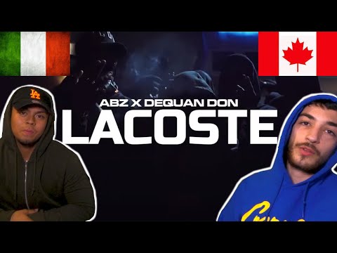 CANADIANS REACT TO ITALIAN DRILL - Abz - LACOSTE (feat.Dequan Don) #italiandrill