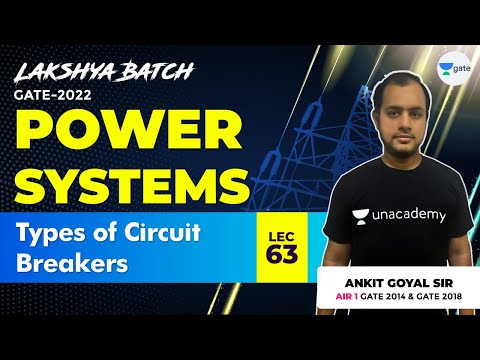 Types of Circuit Breakers | Lec 63 | Power Systems | Lakshya GATE 2022 Batch | Ankit Goyal