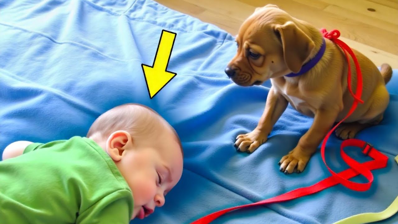 6-Month-Old Paralyzed baby Falls Asleep. Look What The Puppy Did Next. It's A Miracle!