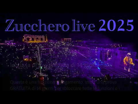 LIVE DI ZUCCHERO 2025 ARENA DI VERONA