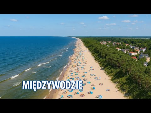 Miedzywodzie #07 Polska 🌏 plaża i ulica 