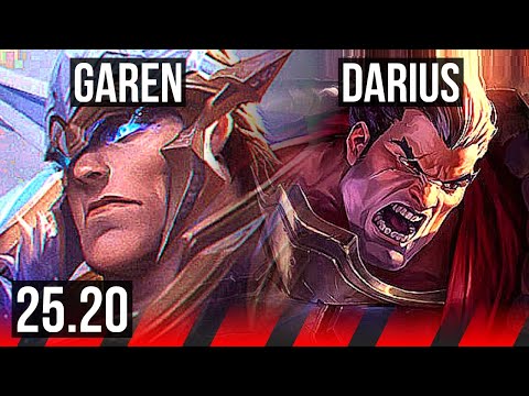 GAREN vs DARIUS (TOP) | 6 solo kills, Dominating | EUW Diamond | 25.20