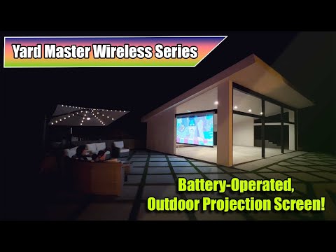 Elite Screens - Yard Master Wireless Series The Future of Outdoor Projection
