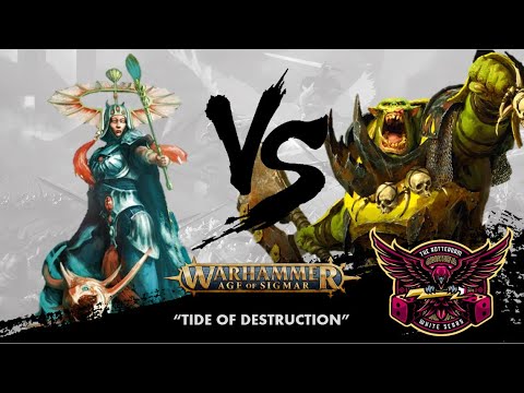 Age of Sigmar Battle Report 2000 pt: Idoneth Deepkin vs Orruk Warclans
