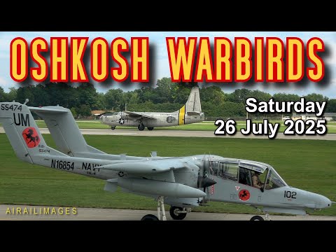 EAA AirVenture Oshkosh 2025 Saturday July 26 warbird Vampire F4F F6F F7F F8F C-1 PB4Y-2 Airailimages