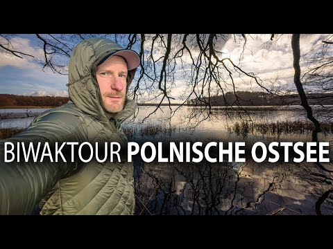 Wildnis-Wanderung Polnische Ostsee -2°C Biwak & stürmische Durchschlageübung zwischen Bunker & Küste