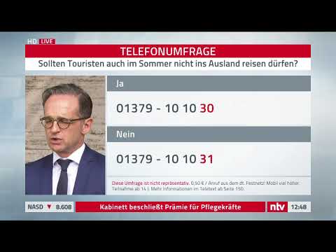 Corona LIVE: Maas verlängert Reisewarnung