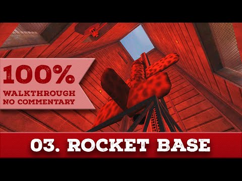 Return to Castle Wolfenstein 100% Walkthrough (Death Incarnate,No Damage,All Secrets) 03 ROCKET BASE