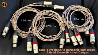Comparing 3 Different Diameters of AST 6N+ Silver XLR Cables