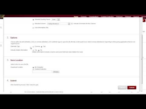 How To Download a Bb Gradebook