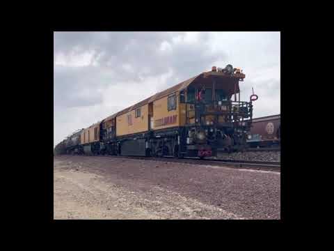 Loram Rail Grinder train at Verdemont siding for Maintenance.