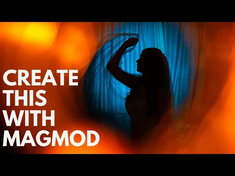 How to create off camera flash colour silhouette photographs using MagMod gels