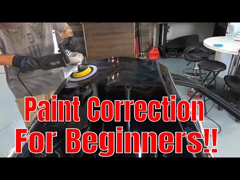 Teaching a NOOB Paint Correction/ Rotary Polisher!! Full 2 Step Correction On Black Paint!!