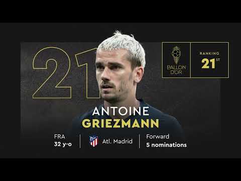ANTOINE GRIEZMANN Ranked at the 21st place for the 2023 Men's Ballon d'Or!